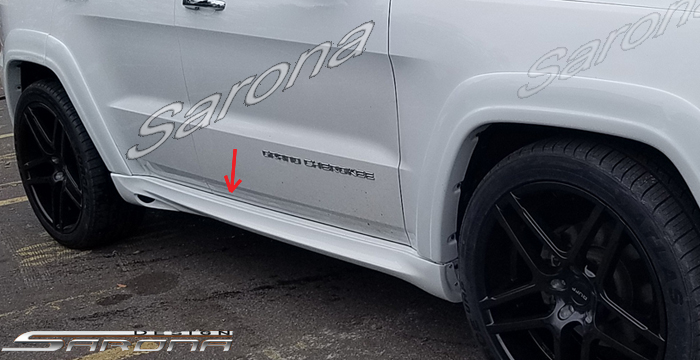 Custom Jeep Grand Cherokee  SUV/SAV/Crossover Side Skirts (2011 - 2021) - $690.00 (Part #JP-009-SS)